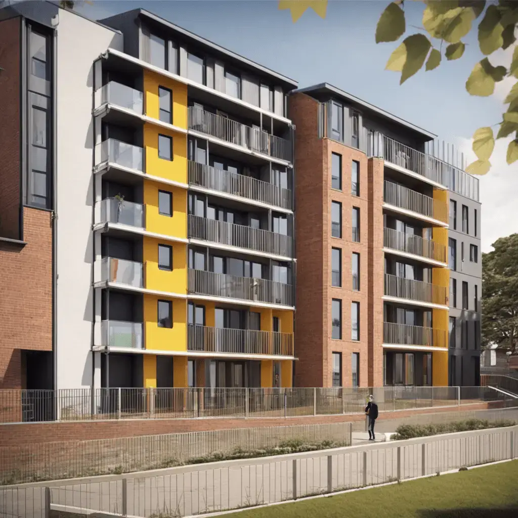 Cgi image of student housing investment development