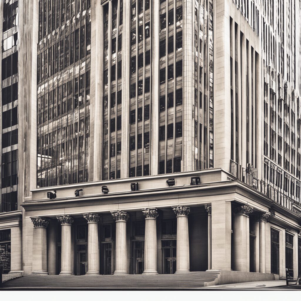 cgi rendering of an investment bank