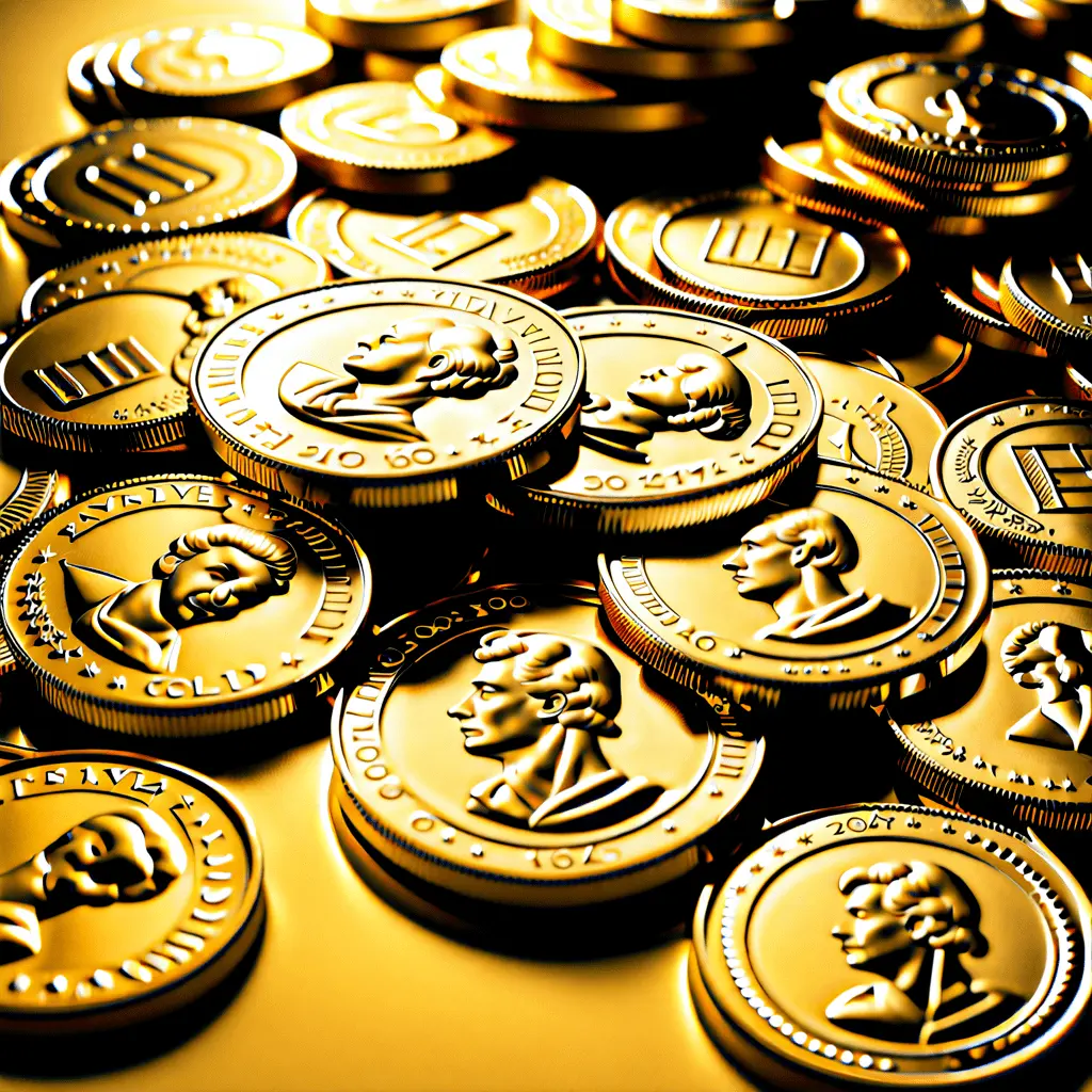 picture of gold cgi coins for how much is a gold coin worth