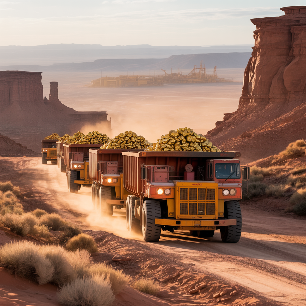 mining investment shot of dessert